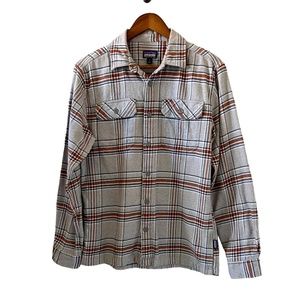 Patagonia Men's Fjord Organic Cotton Plaid Flannel Shirt Size S